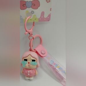 Cute Pink Character Keychain by [Brand]
